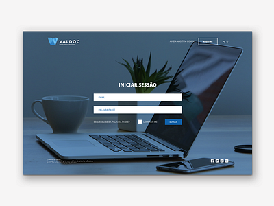 The Login Page blue creative lemons flat form login mockup screen sketch ui ux web web design