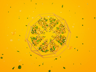 Creative Lemons Logo 3d c4d cinema4d dailyrender leafs lemons logo nature render yellow