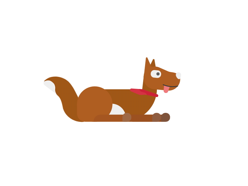 Dog 2d aftereffects animation physics
