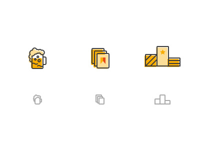 Set of Icons app creative lemons illustation navigation sketch ui uiux ux