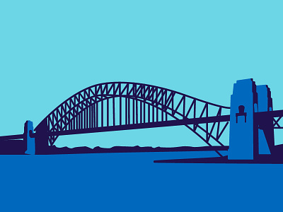 Sydney Harbor Bridge bridge illustrator sydney