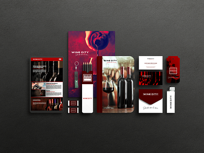 Desarrollo de Marca y Branding Wine City app branding design graphic design illustration logo