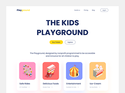 The Playground Header Design