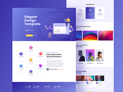 Elegant Design Template Light Ui by Shahriar Ahmed on Dribbble