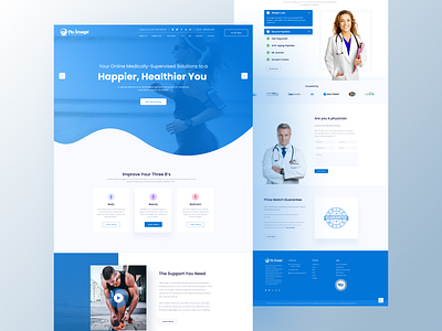 Online Medical Homepage Design