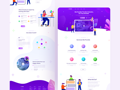 Creative Agency Landing page by Shahriar Ahmed for OPACITY on Dribbble