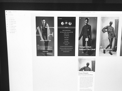 Fashion App Template - Work in Process adobe xd app design madewithxd template typography ui