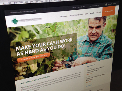 Ag Bank ag agriculture bank banking climacons corporate fresno ignition labs responsive web web design