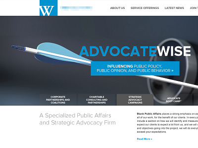 Public Affairs corporate ignition labs pr slider static web design