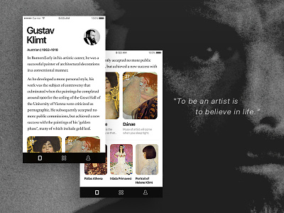 Impart - Artist app app concept art artist design ios 11 ui