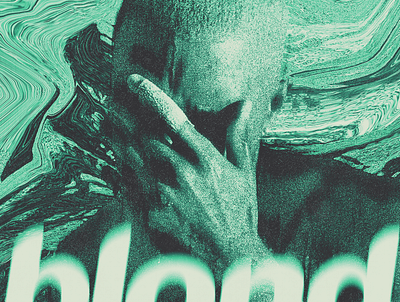 Frank Ocean's "BLOND" Album Cover — Reimagined album cover design graphic design music cover redesign textures typography
