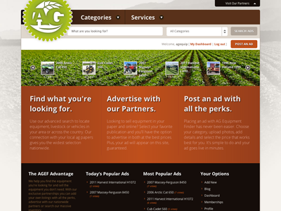Final AGEF layout agriculture brown classifieds equipment green red
