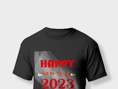 Happy New Year T-shirt design graphic design logo
