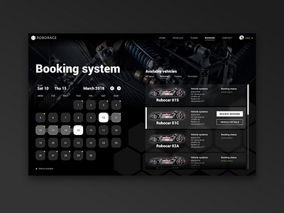 Roborace booking system