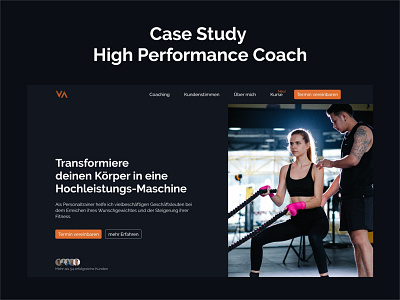 Hero Section, Case Study, High Performance Coach