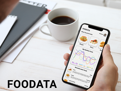 FOODATA App UX/UI Design minimal ui ux