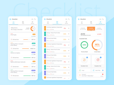 Checklist UI Design applicaiton appstore branding checklist concept design design app dribbble landing ui ux