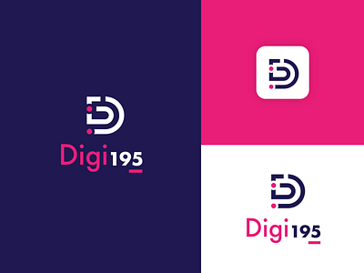 Digi195 Logo Design @daily ui app appstore branding design icon illustration logo logodesign typography vector