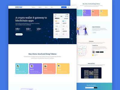 Crypto Wallet Web Design appstore branding coin crypto dailyui design dribbble wallet