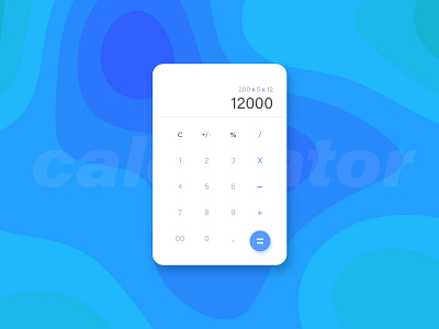 Calculator #004 @daily ui dailyui design ui