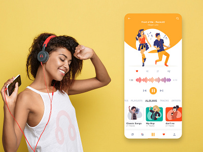 Music App appstore design design app dribbble music app play playlist songs