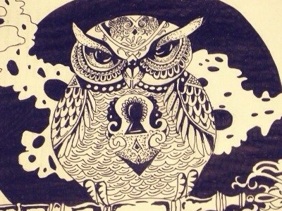 Owl art drawing illustration owl picture snutz