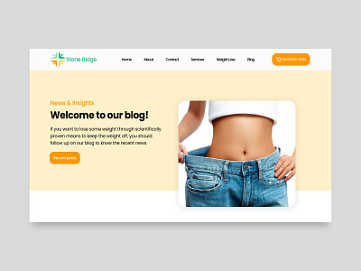 Weight Loss Blog Landing page