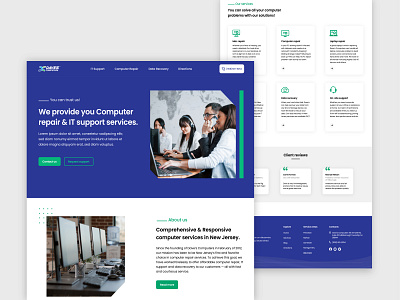 Computer Repair Services Landing Page