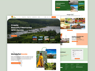 Explore-Travelling Landing Page adventure booking destination discover explore footer header hero holiday landing page touragancy tourism travel website traveling ui ux vacation web design website design