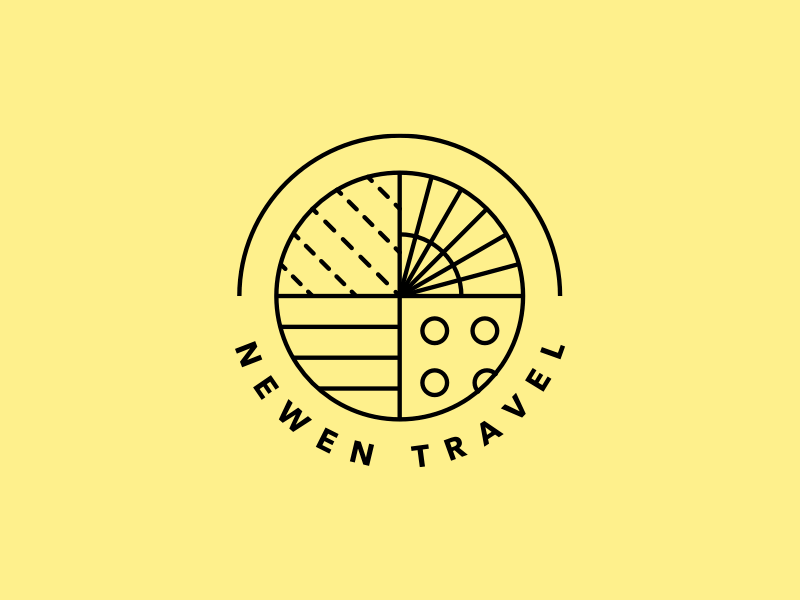 Travel Company Logo | Newen branding identity illustration logo typograhy