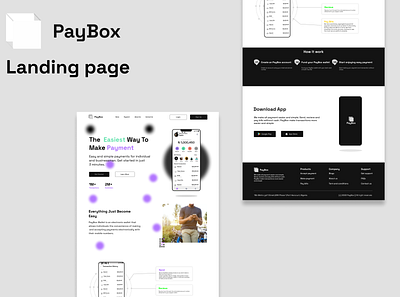 Payment app landing page design landing page payment app ui