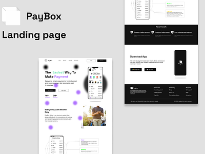 Payment app landing page