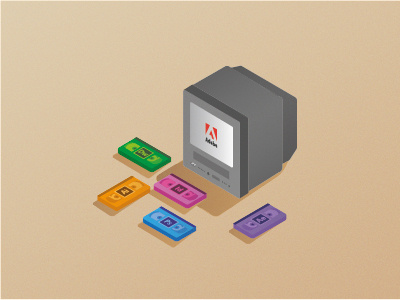 What Tape You Playing Today? adobe illustration illustrator isometric photoshop vector