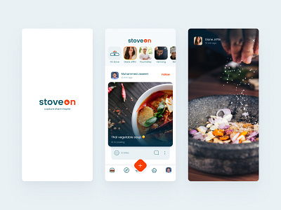 Cooking app feed branding cooking app delivery app feed food app food logo food photo graphic design recipe ui ux