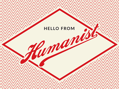 Hello From Humanist brand design branding identity logo logo design