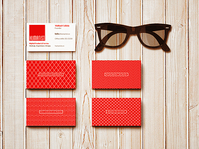 Humanist Business Cards branding business cards. identity