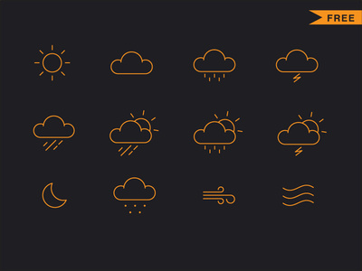 Weather icon set
