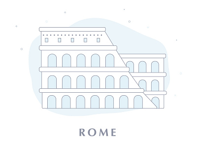 Rome icon app colosseum icon iconography illustration italy rome