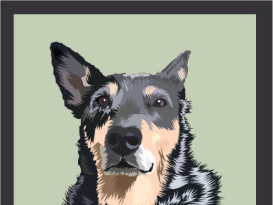 DogFace 3d illustration