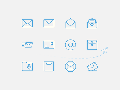 34 Email Vector Line Icons