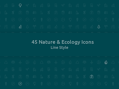 45 Nature & Ecology Vector Line Icon