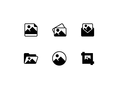 45 Image & Image File Glyph Icon