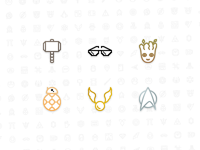 60 Geek Line Icons