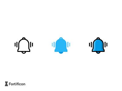 Challenge - 3 Icons a day - Bell Icon alarm bell color flat icon icon design icon set line reminder vector