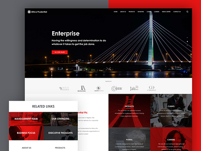 Africa Prudential UI africa prudential agency design design agency responsive design sketch ui user experience ux web