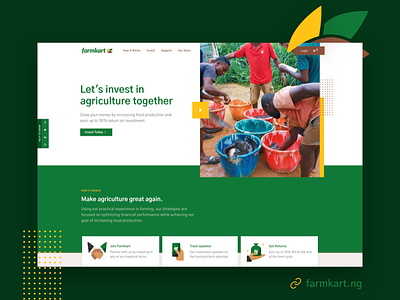 farmkart.ng farming green ui user experience ux web design web development website