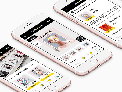 Color + Form books color design fashion form mobile shop ui