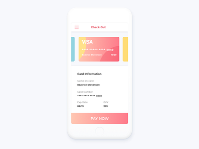 Daily UI #002 - Credit Card Checkout challenge checkout credit card daily ui ui design