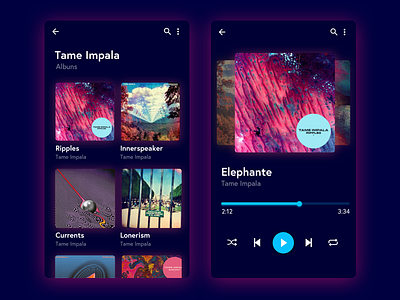 Daily UI #009 - Music Player app mobile daily ui 009 dailyui dailyui009 music player