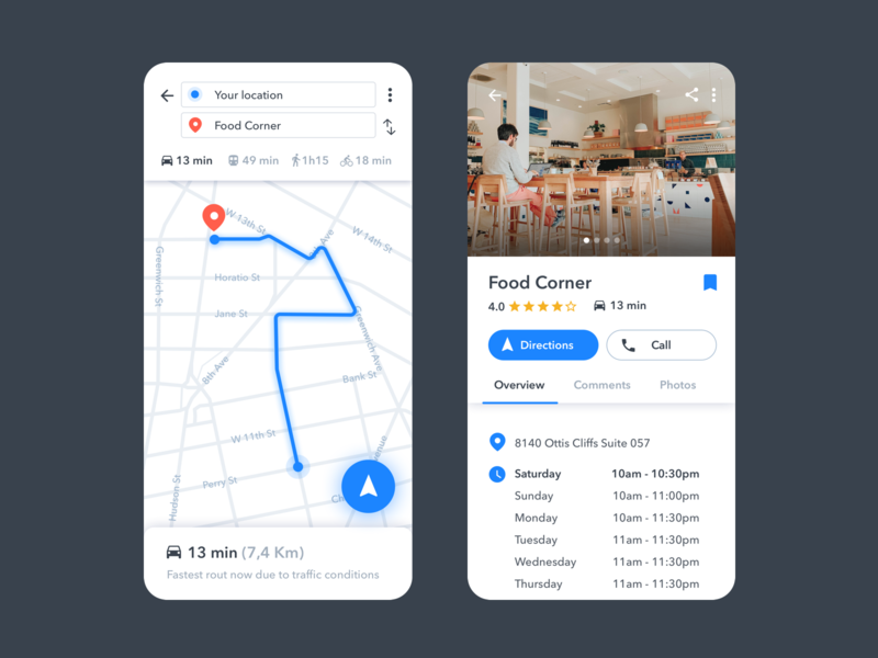 Google Maps Redesign By Inês Lobo On Dribbble